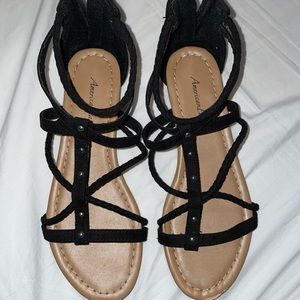 American Eagle Black Sandals